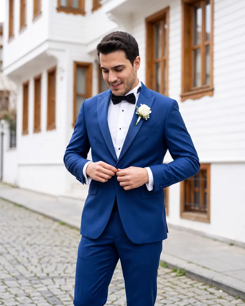 Mavi Damatlık - Beyefendi Çorum