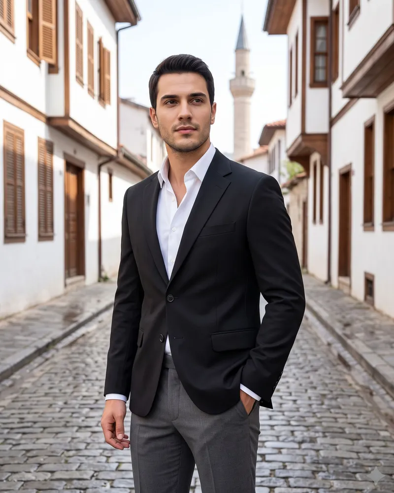 Siyah Blazer Ceket - Beyefendi Çorum