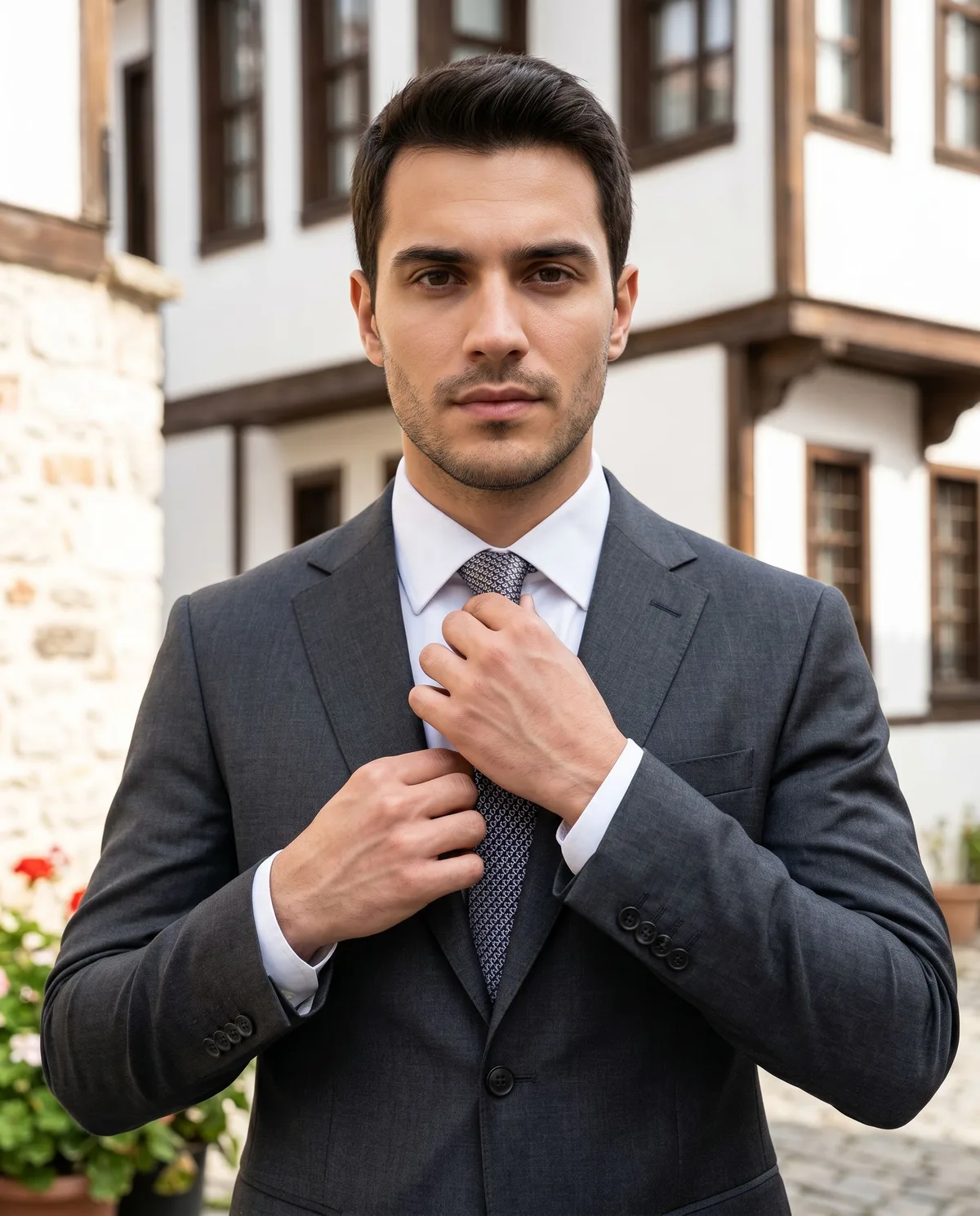 Antrasit Regular Fit Takım Elbise - 3