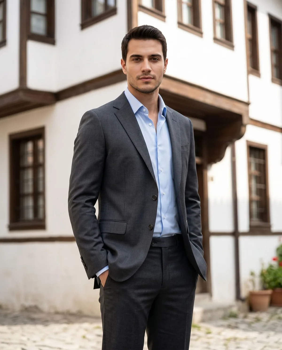 Antrasit Regular Fit Takım Elbise - 5
