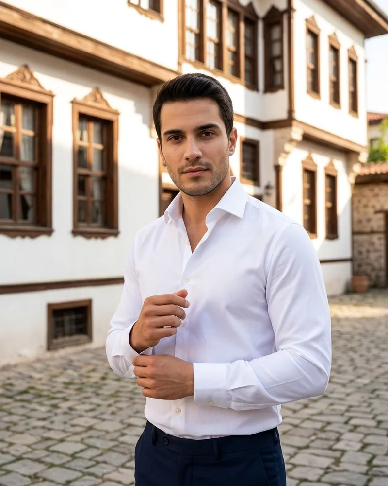 Beyaz Oxford Gömlek