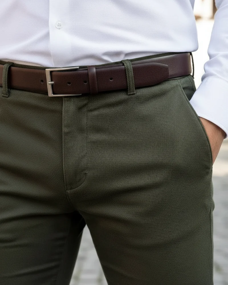 Koyu Yeşil Slim Pantolon - 2