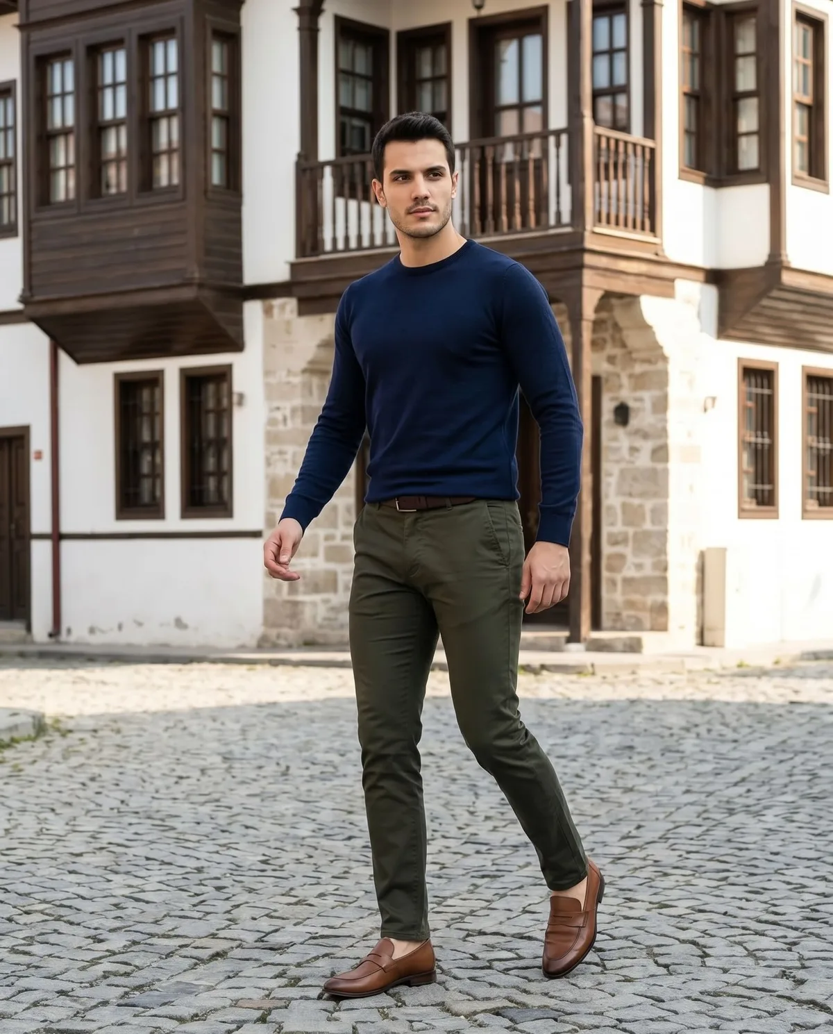 Koyu Yeşil Slim Pantolon - 5