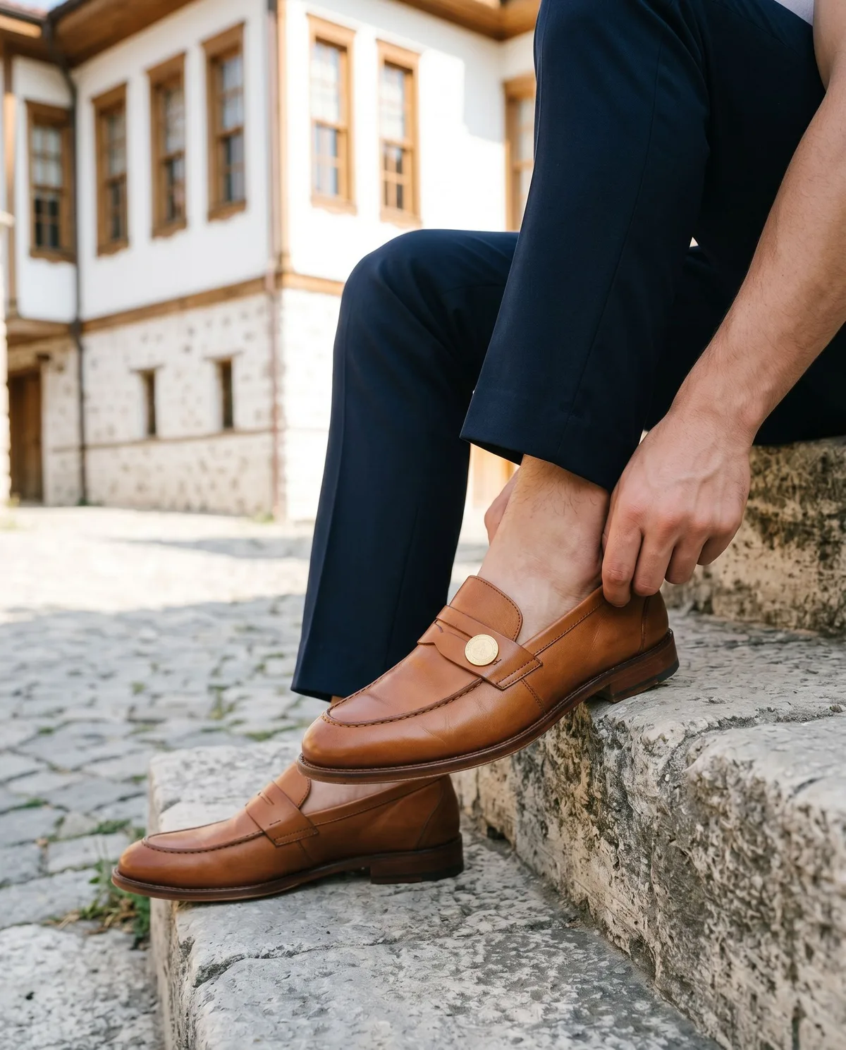 Taba Deri Loafer - 4