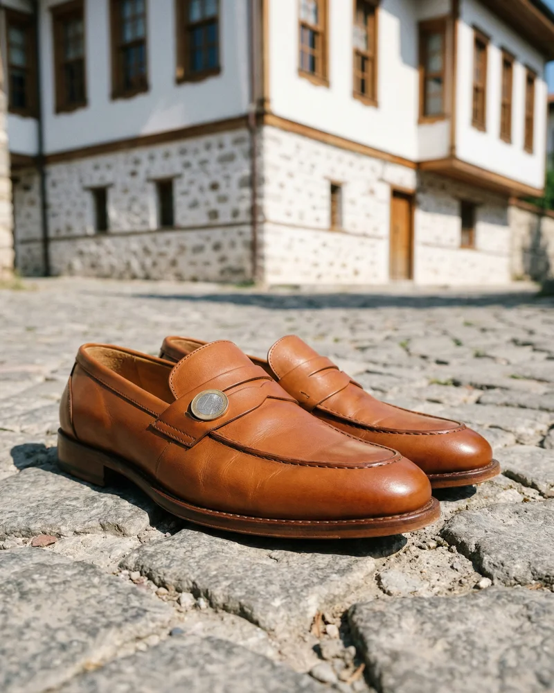 Taba Deri Loafer - Beyefendi Çorum