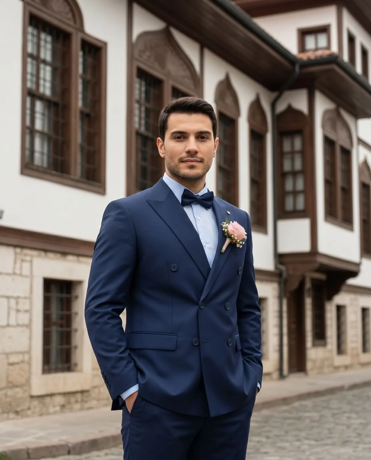 Lacivert Kruvaze Damatlık - 5