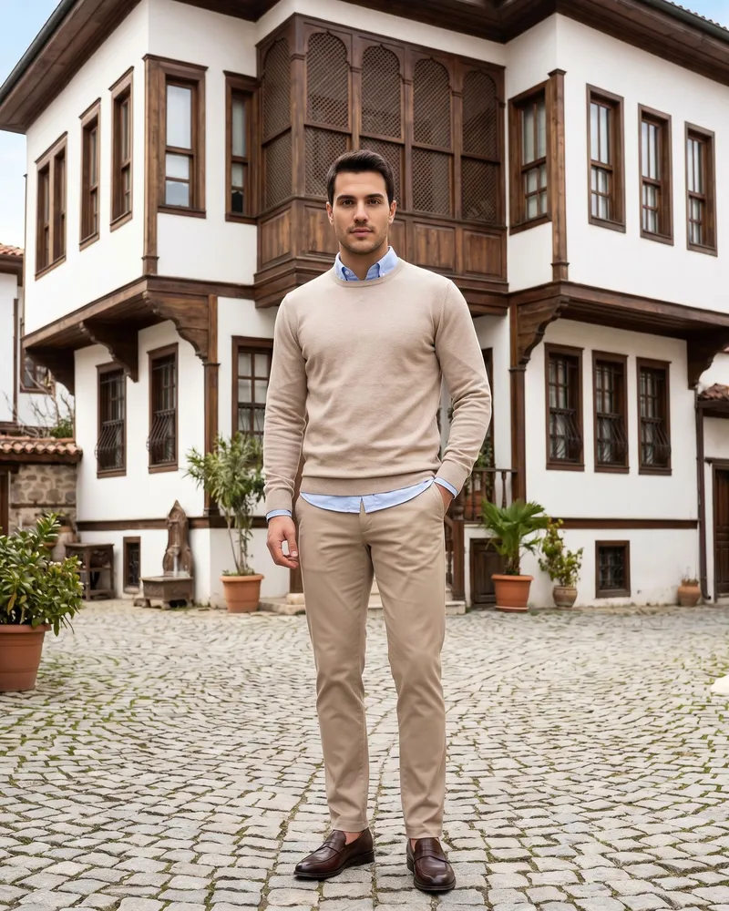 Bej Chino Kombin - Beyefendi Çorum