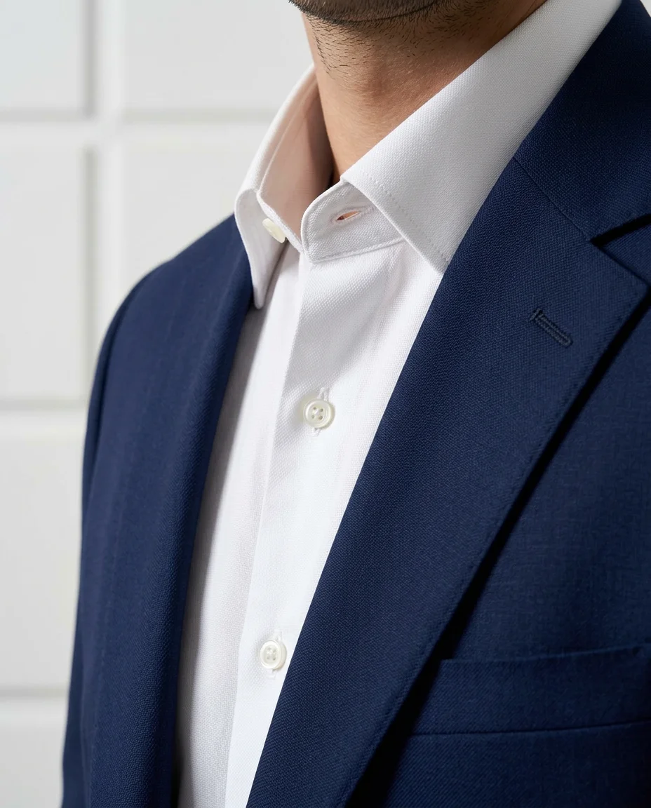 Lacivert Blazer Kombin - 2