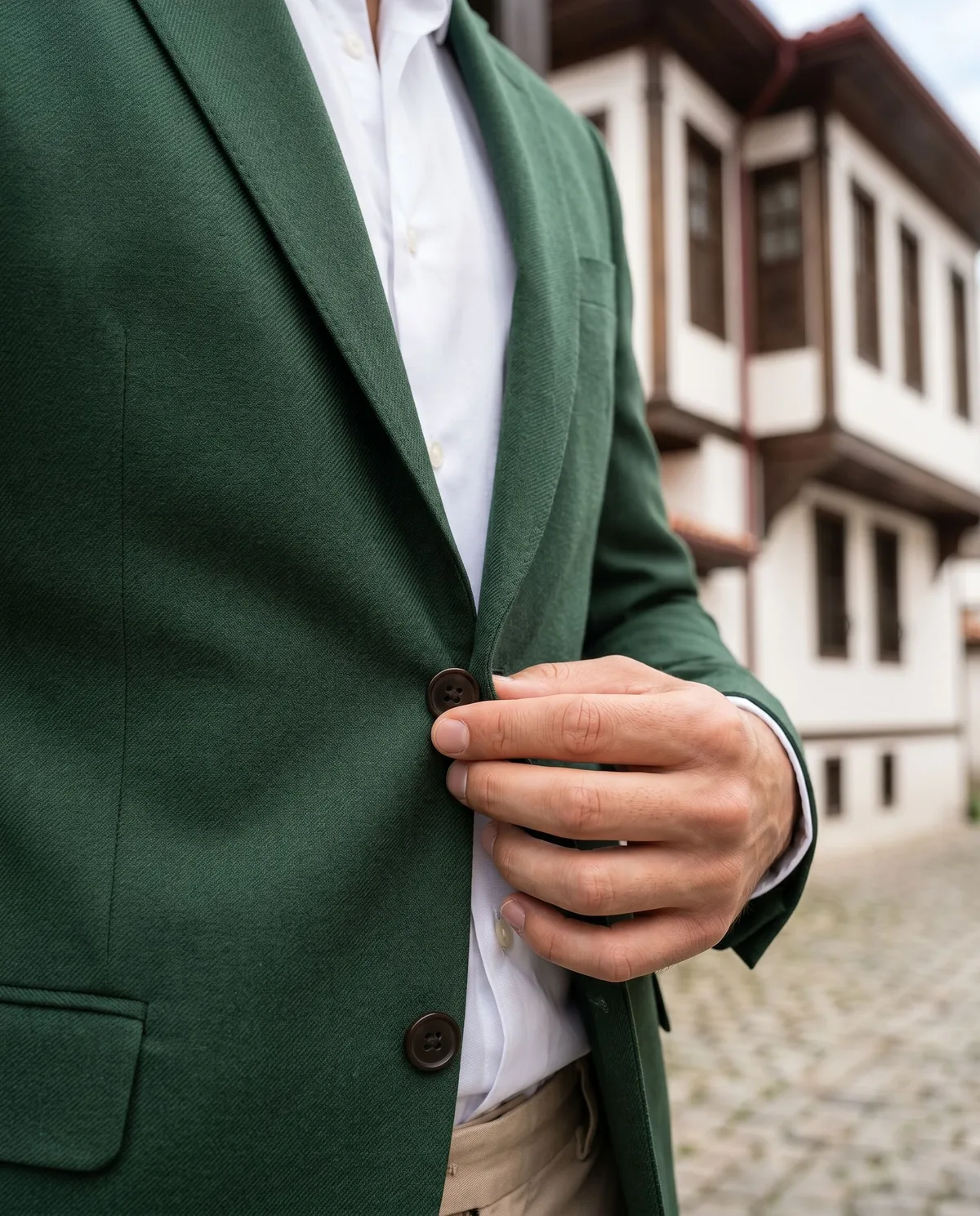Yeşil Blazer Kombin - 4