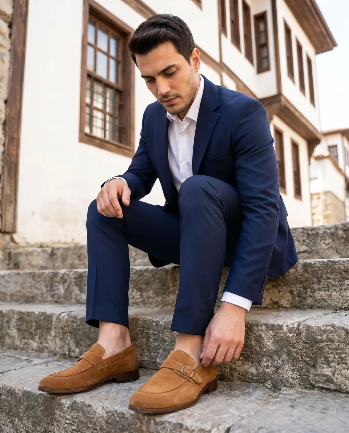 Taba Loafer Smart Casual Kombin - 4