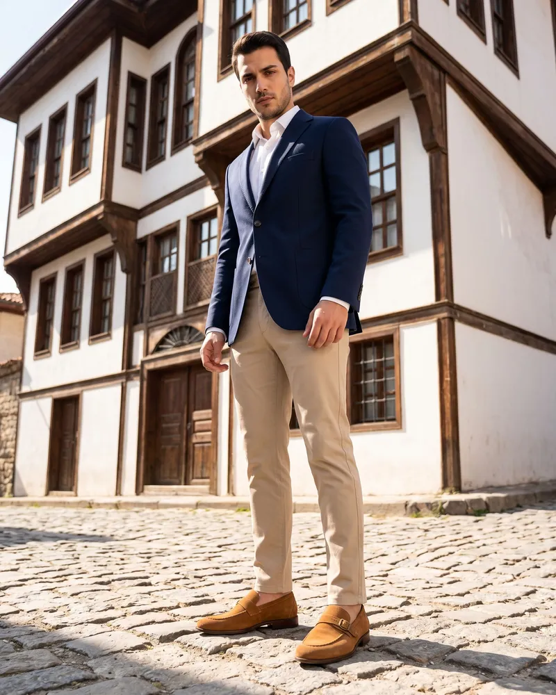 Taba Loafer Smart Casual Kombin - Beyefendi Çorum