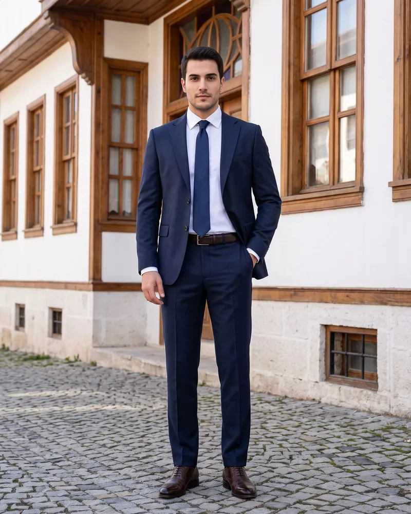 Lacivert Takım Elbise Premium Set - 2