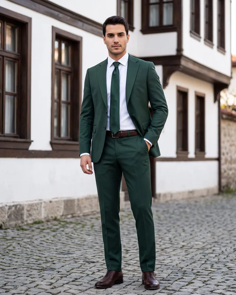 Yeşil Takım Elbise Premium Set - 2
