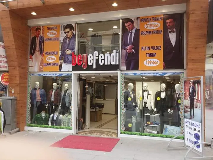 Beyefendi mağaza dış cephe gündüz